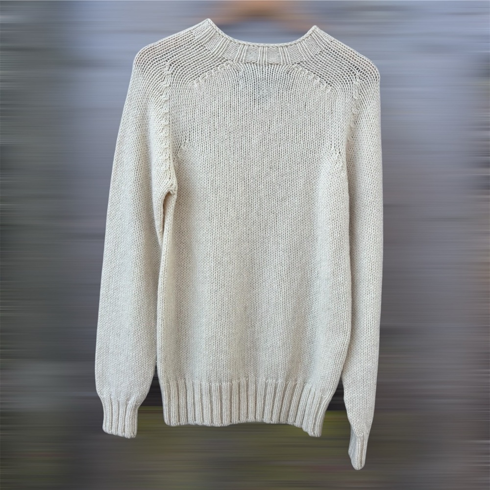 Filson Cream Ivory color Fisherman Sweater Small
